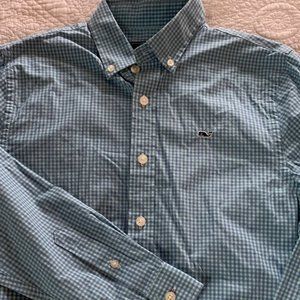 Vineyard Vines checked button down boys M shirt